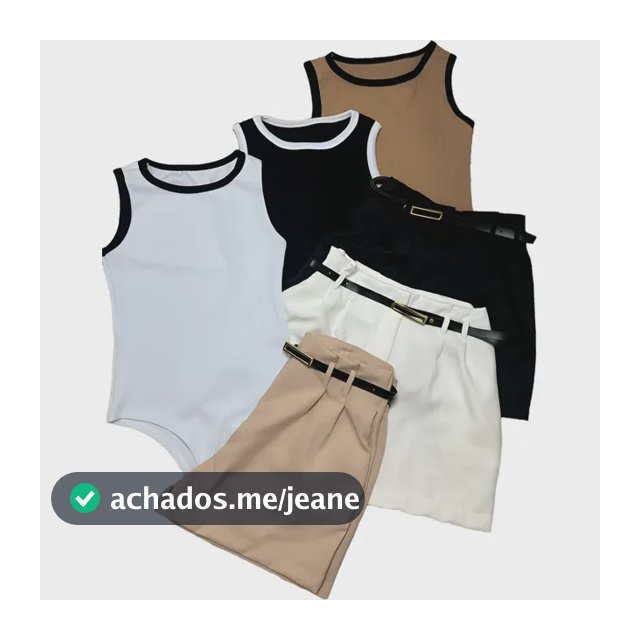 Kit 3 Short Alfaiataria 3 Body Bicolor Preto Bege E Branco