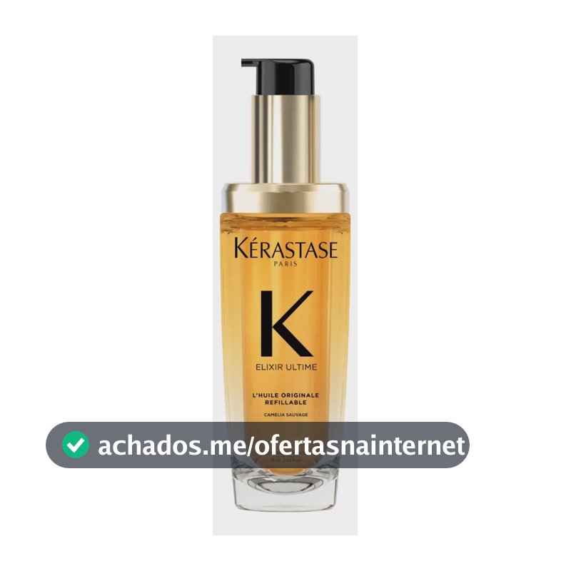 Óleo Capilar Kérastase Elixir Ultime L'Huile Originale Refilável, Cabelo Brilhante, Nutrido 75ml