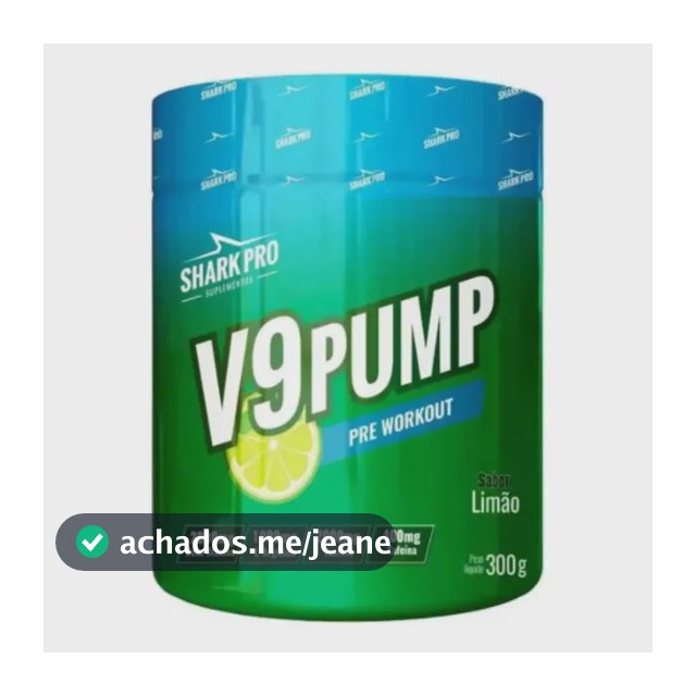 Pre Treino V9 Pump 300g Refrigerante Limao - Shark Pro Limão