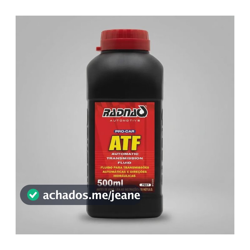 Óleo De Direção Hidráulica Atf 10w20 Dexron 3 500 Ml Radnaq