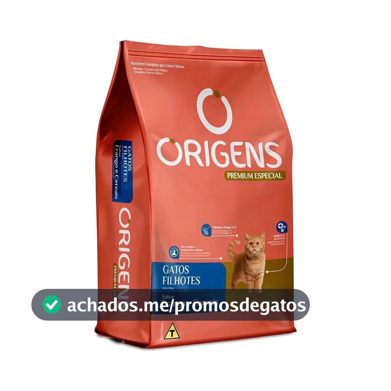 Ração Origens Premium Especial Gatos Filhotes Frango 3 Kg