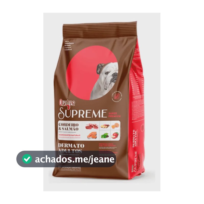Ração Cães Quatree Adultos Dermato Cordeiro/salmão 15kg