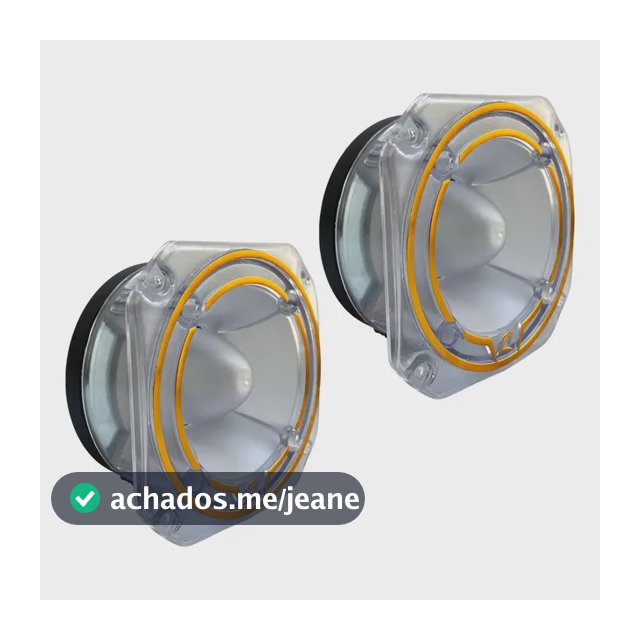Kit 2 Tweeter Zetta Audio Z1 Stz-180 8ohms Acrílico Cor Acrilico Dourado