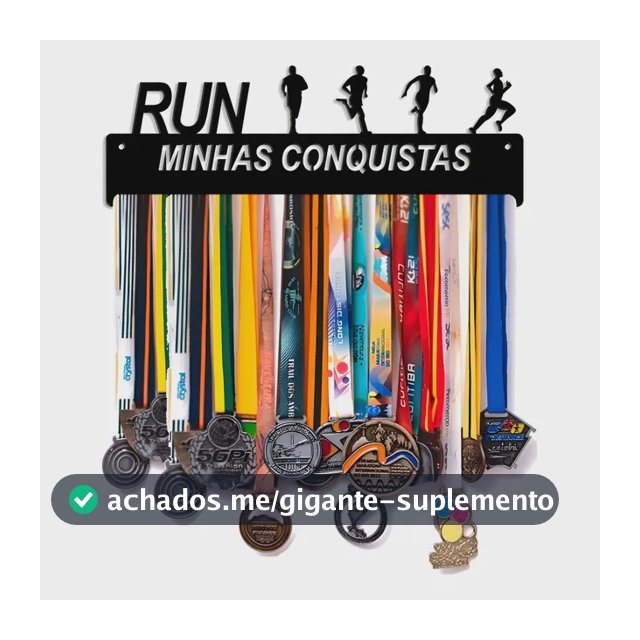 Porta Medalhas Corrida De Rua Masculino Suporte Medalhas Preto