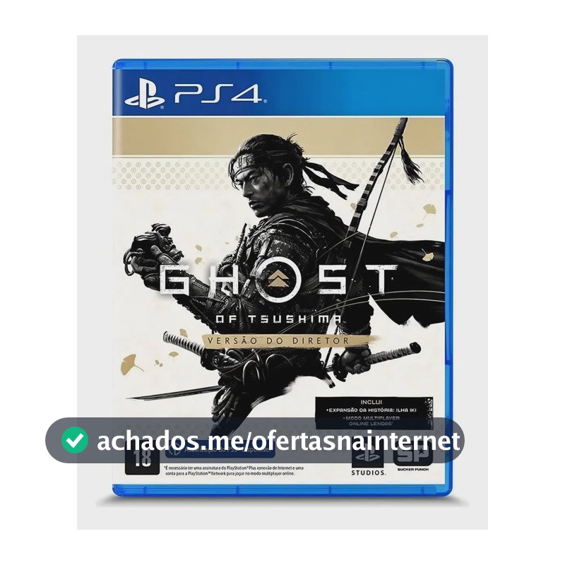 Jogo Ghost Of Tsushima Director's Cut Mídia Física Ps4 Sony