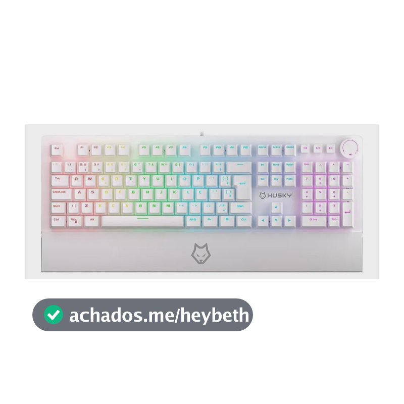 Teclado Mecânico Gamer Husky Anchorage Rgb Gateron Ef Red