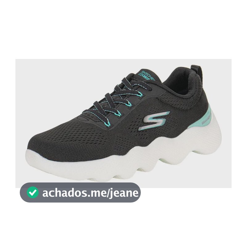 Tênis Feminino Skechers Go Walk Massage Fit Preto/azul Turquesa 38