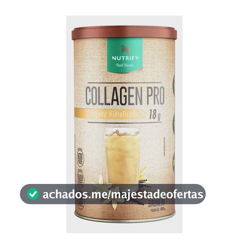 Collagen Pro Baunilha Nutrify 450g – Colágeno com Proteína