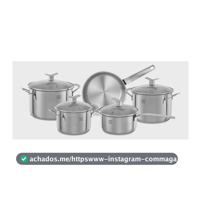 Electrolux Jogo de Panelas em Inox com 5 Peças Design com Fundo Triplo