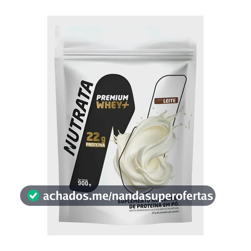 Whey Premium+ Leite Nutrata Refil 900g Leite
