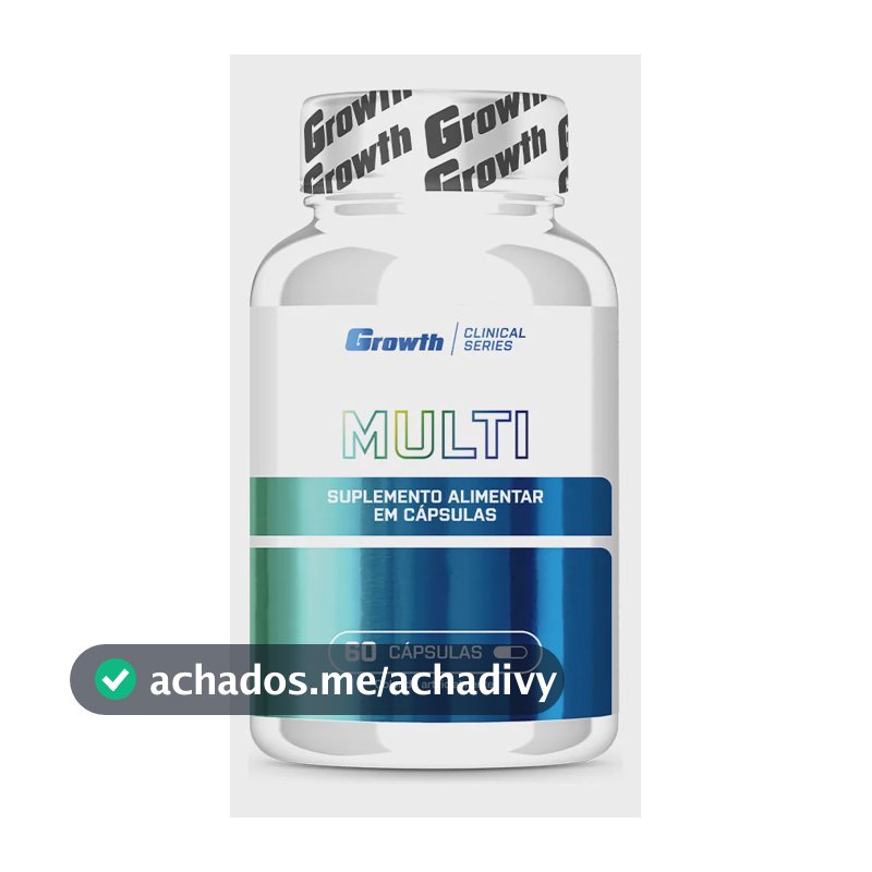 Multivitamínico 60 Cáps. Growth Supplements - Sem Sabor Sem Sabor