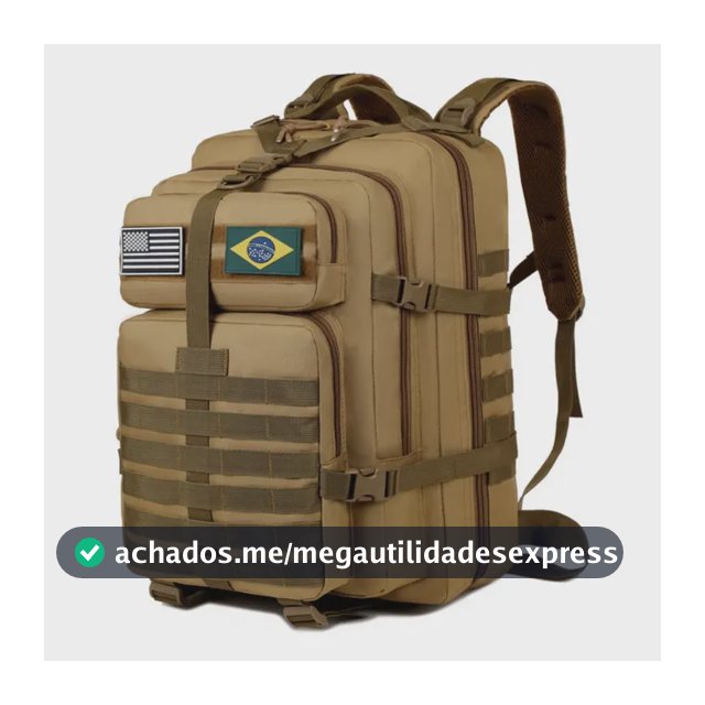 Mochila Tática Impermeável Militar Reforçada Grande 50litros