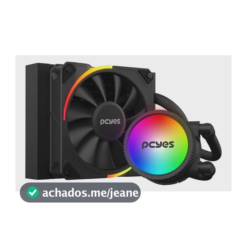 Water Cooler Sangue Frio 3 Argb Black Vulcan 120mm Tdp 200w