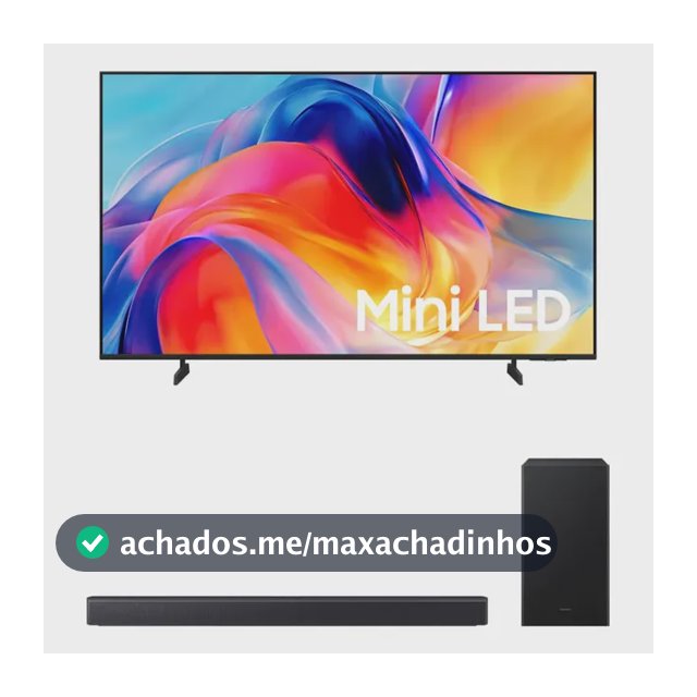 Samsung Smart Tv 50  Mini Led 4k M75h + Soundbar Hw-b450f