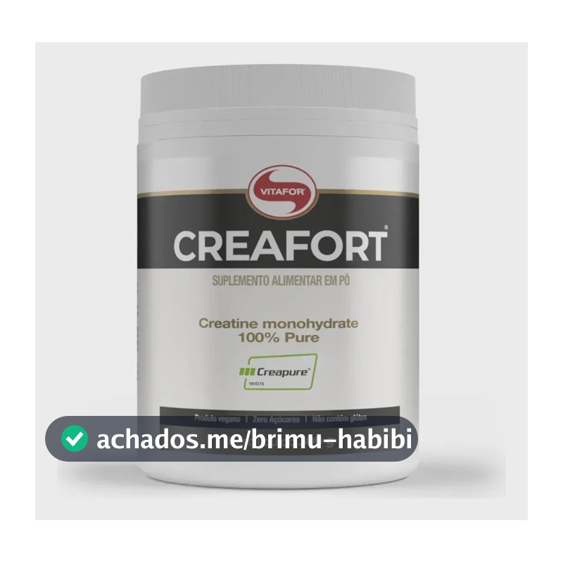 Creatina Vitafor Creafort Creapure Creafort pote 300g Sem sabor x 300g
