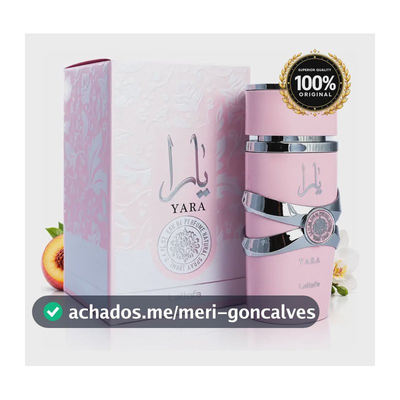 Perfume Lattafa Yara Edp 100ml Feminino Árabe Baunilha