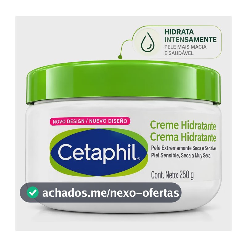 Creme Hidratante Cetaphil 250g Pele Seca E Sensível Sem Fragrância