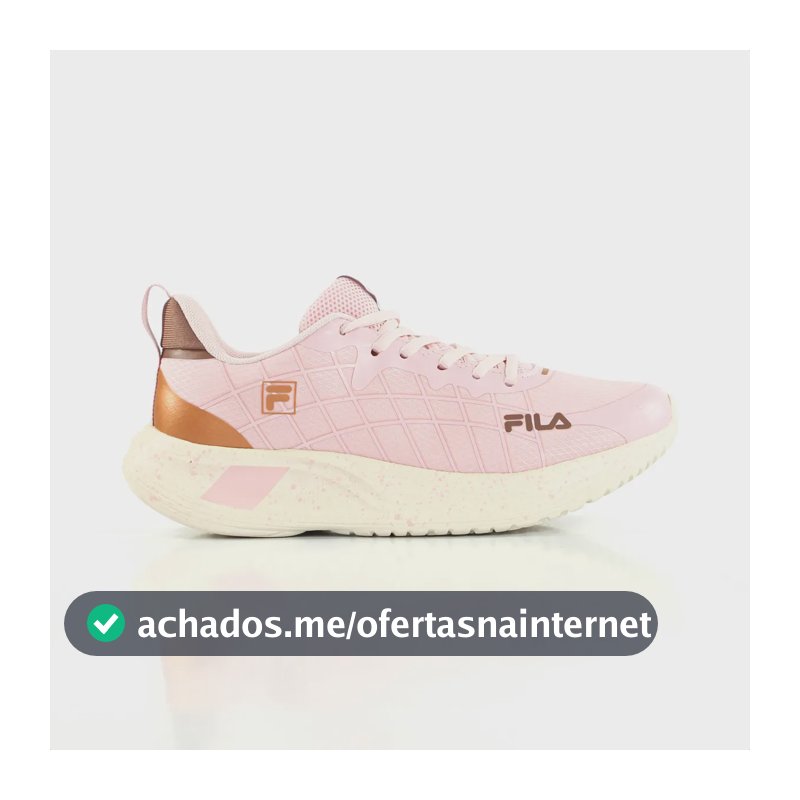 Tênis Fila Focus Feminino Cabedal Tela Respirável Academia Rosa 39 Br