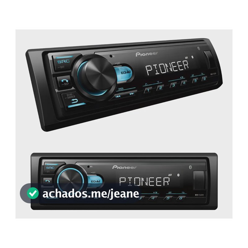 Rádio Pionner Mvh-145br Mp3 Player Som Automotivo Usb Bt