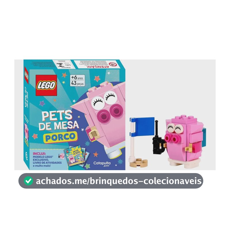 LEGO books pets de mesa: Porco - Catapulta Editores LTDA. - Capa Mole