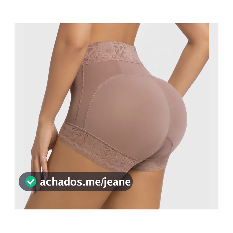 Cinta Modeladora Short Redutora De Barriga Modela Corpo Marrom P