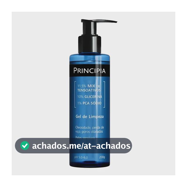 Gel Limpeza Facial Principia Gl02 200ml Pele Sensível Suave Normal A Sensível Dia/noite