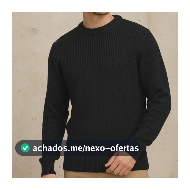 Suéter Blusa De Tricot Masculino Liso Blusa Lã Masculina