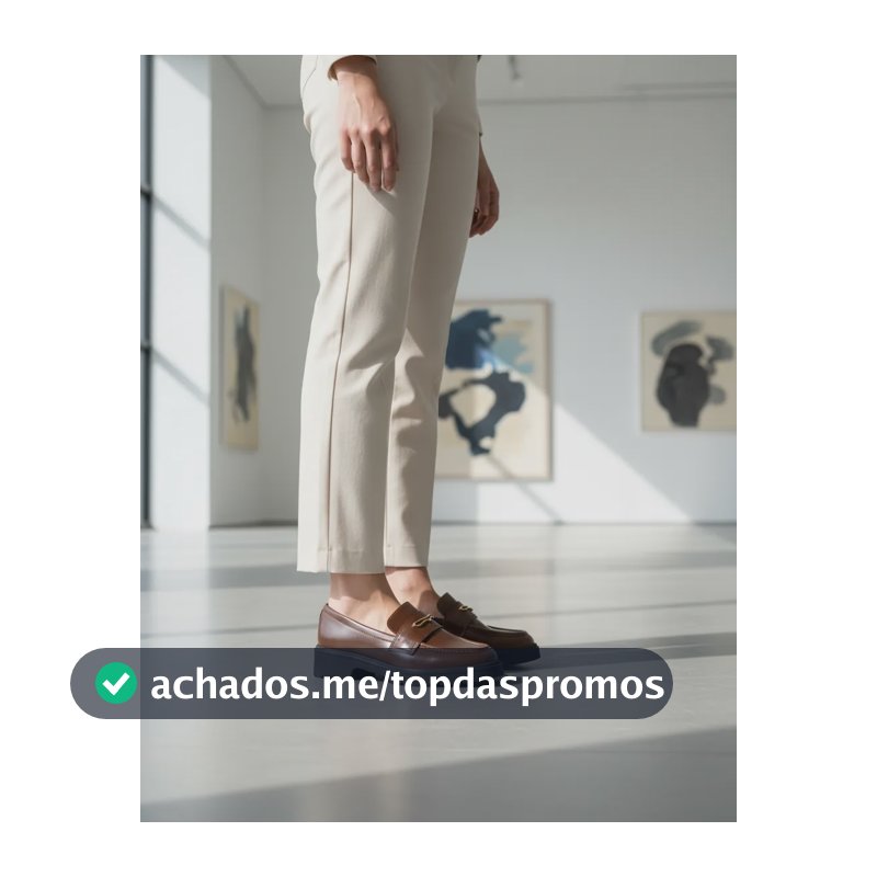 Mocassim Feminino Anacapri Clássico C3078806 Marrom Liso 37