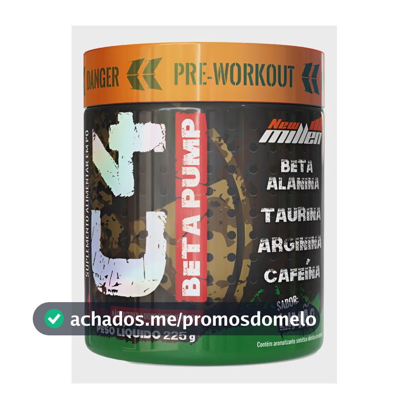 Pré Treino C4 Beta Pump 225g New Millen Diversos Sabores Sabor Limão