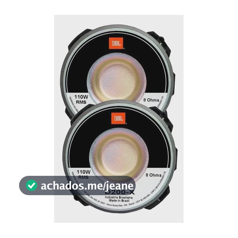 Par Driver D200x Jbl Original Selenium 110w Som Automotivo