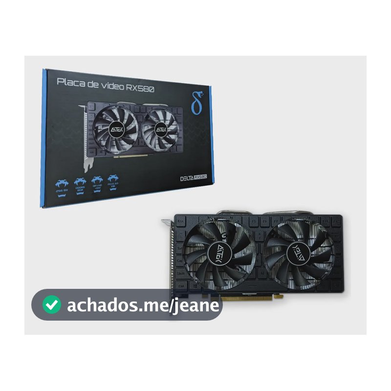Placa de video Rx 580 Delta 8gb AMD