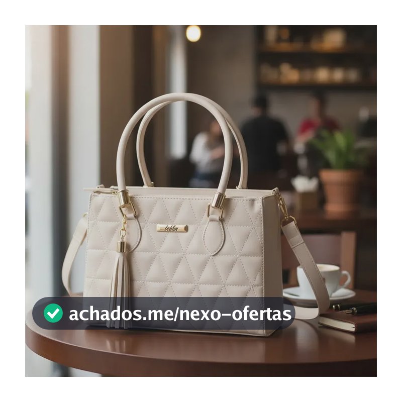Bolsa Feminina Lorena Transversal Imediato Cor Marfim