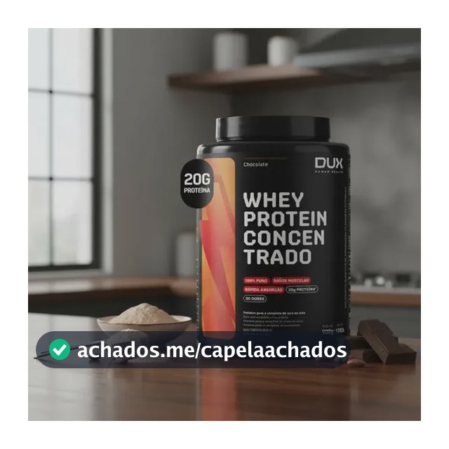 Proteína Dux Nutrition Whey Protein Concentrado Pote 900G sabor Chocolate x 900g