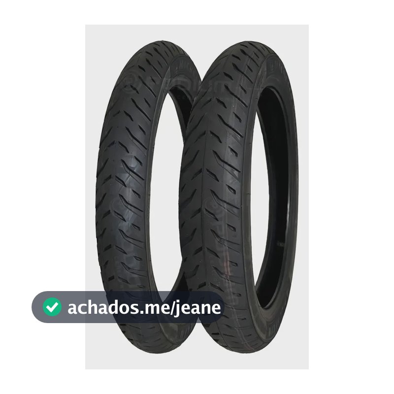 Par Pneu Honda Biz 125 80/100-14 + 60/100-17 Michelin