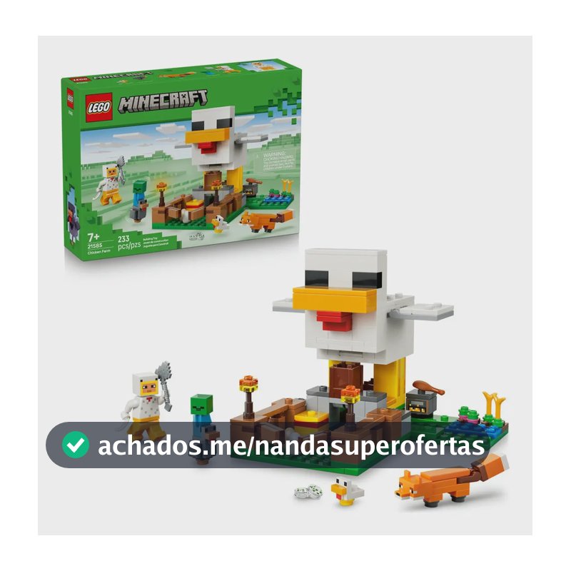 LEGO Minecraft - Granja de Galinhas - 233 Peças - 21585