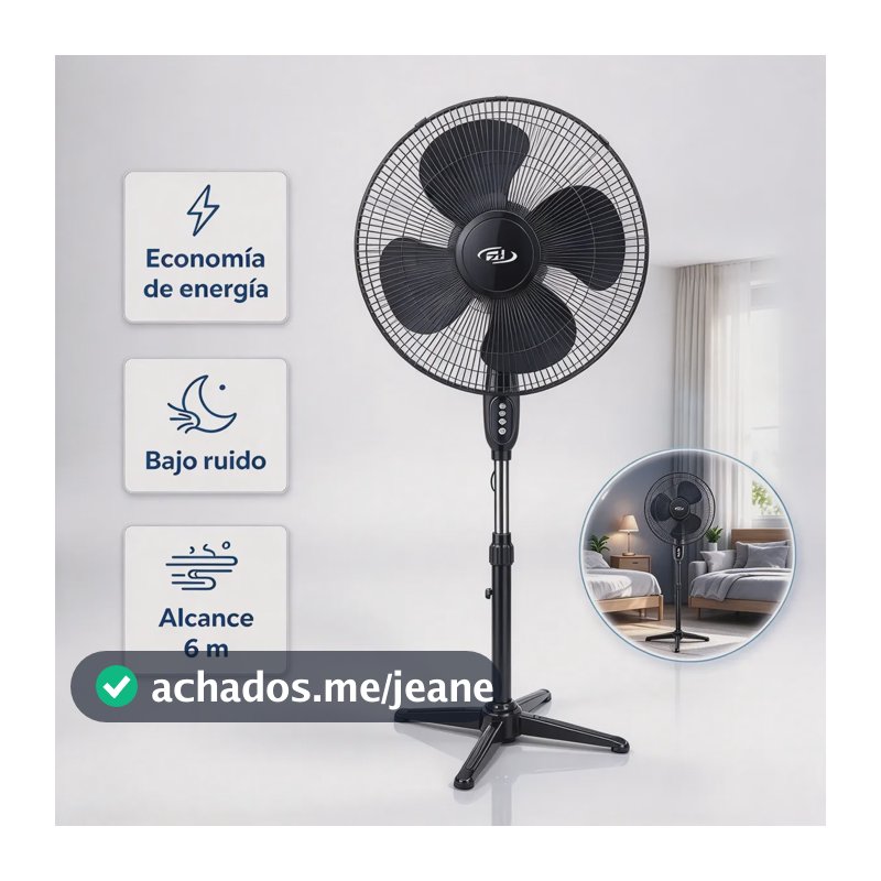 Ventilador De Coluna Turbo Silencioso Baixo Consumo 110v 43 Cm 50hz Preto 127v Plástico 3