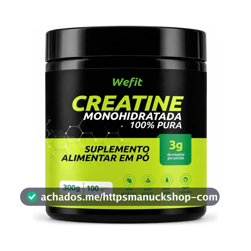 Creatina Wefit em pó Sem sabor x 300g