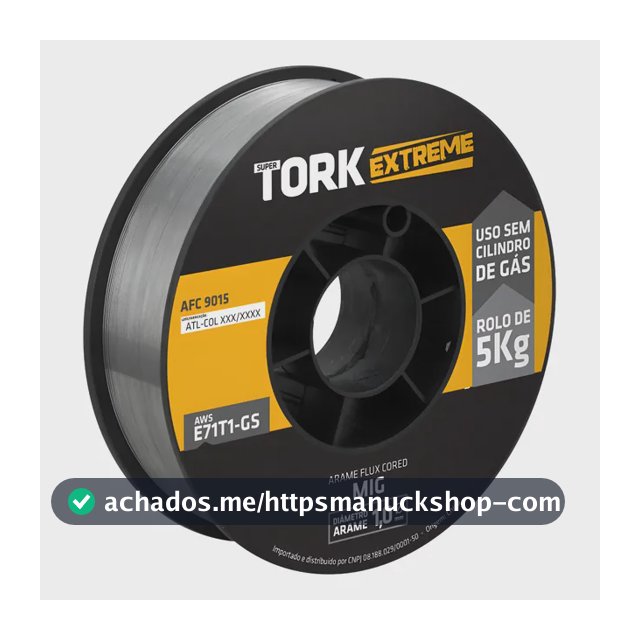 Arame Para Solda Mig Uso Sem Gas 1.0mm Rolo De 05 Kg Tork