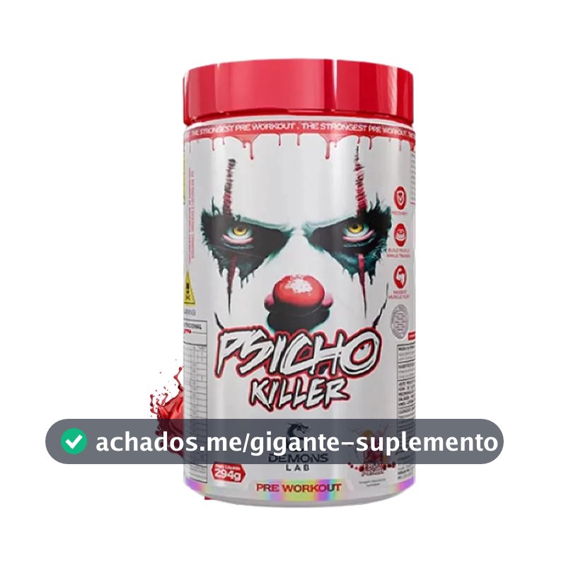 Suplemento em Pó Psicho Killer Fruit Punch 294g Demons Lab