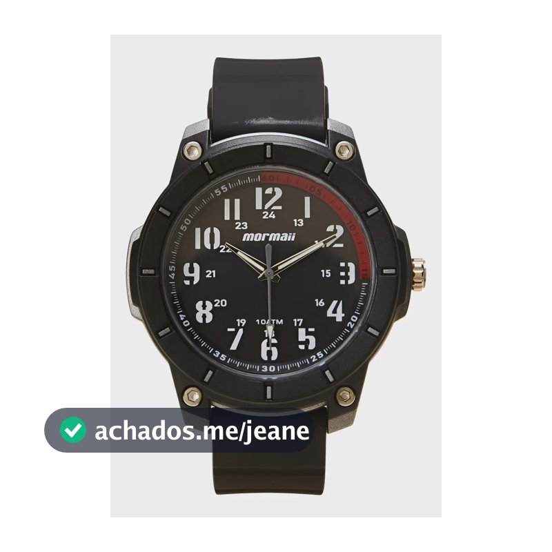 Relógio Masculino Casual Mo2035LG/8r cor Preto Mormaii