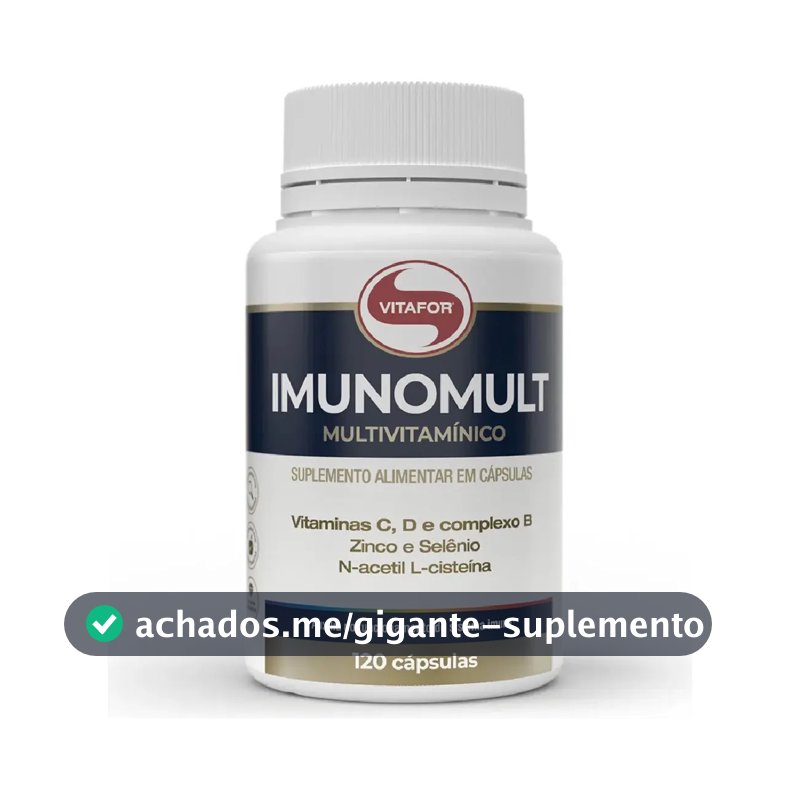 Suplemento Multivitamínico Imunomult 120 Cápsulas Vitafor Sem Sabor