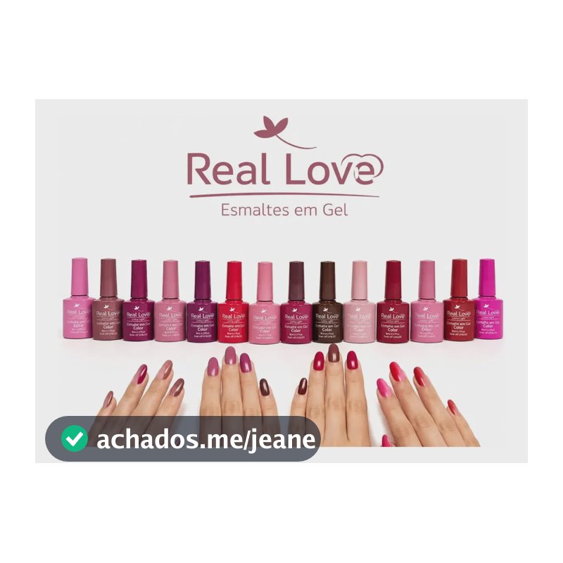 Kit 15 Cores Esmalte Em Gel Real Love Linha Light Color Coral-claro