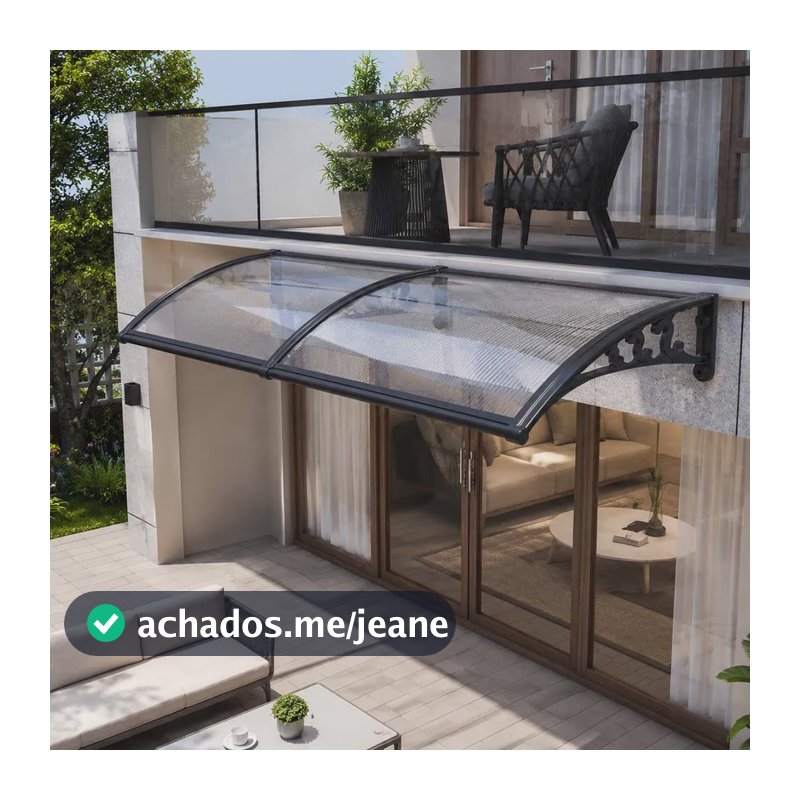 Toldo Para Porta Janela Proteção Sol Chuva 3 Tamanhos Winda Branco 60200cm