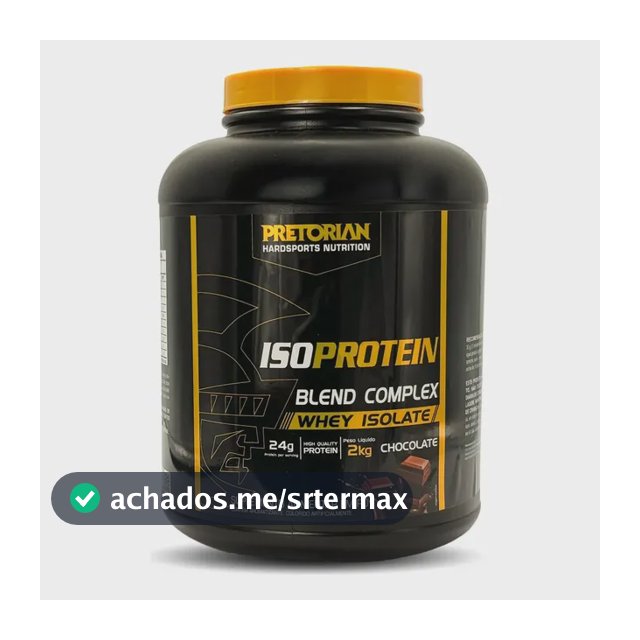 Whey Protein Isolado Iso Protein Blend Complex 2kg Pretorian Sabor Chocolate