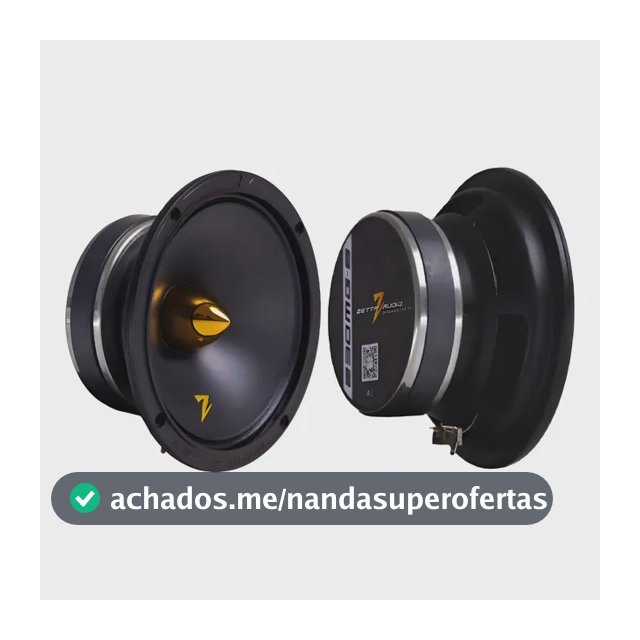 Par Alto Falante Zetta Audio Mg 230w Rms 6 Polegadas 4 Ohms Preto