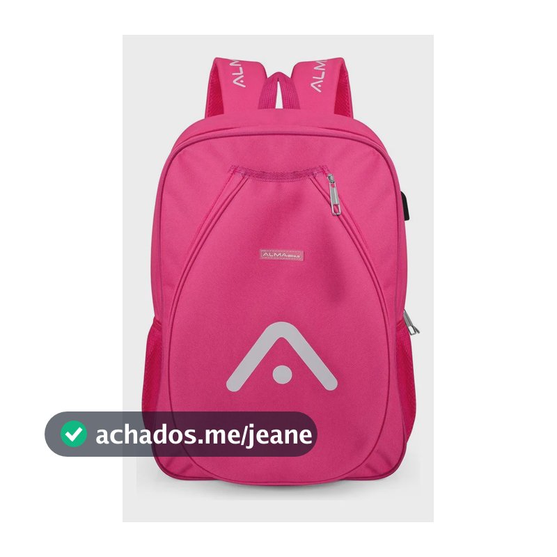 Mochila Raqueteira Beach Tennis Rosa Alma Genius