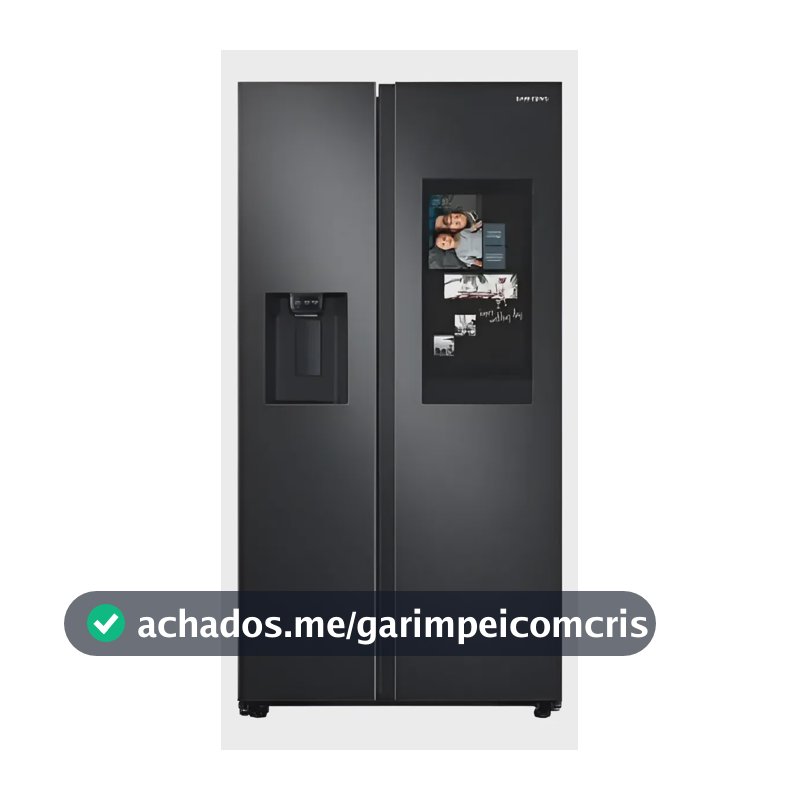 Refrigerador Samsung Side By Side 608l Family Hub Com Soundb Preto 127/220v