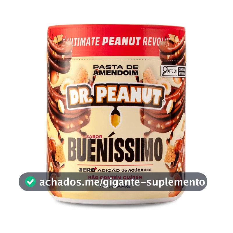 Pasta de amendoim Dr. Peanut Gourmet sabor Bueníssimo x 600g