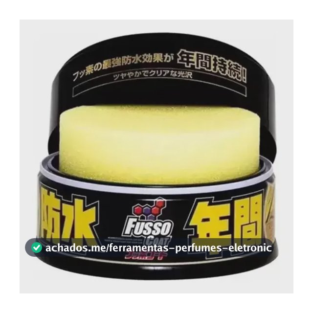 Cera Fusso Coat 200g Para Carros Escuros Proteção 12 Meses - Soft99
