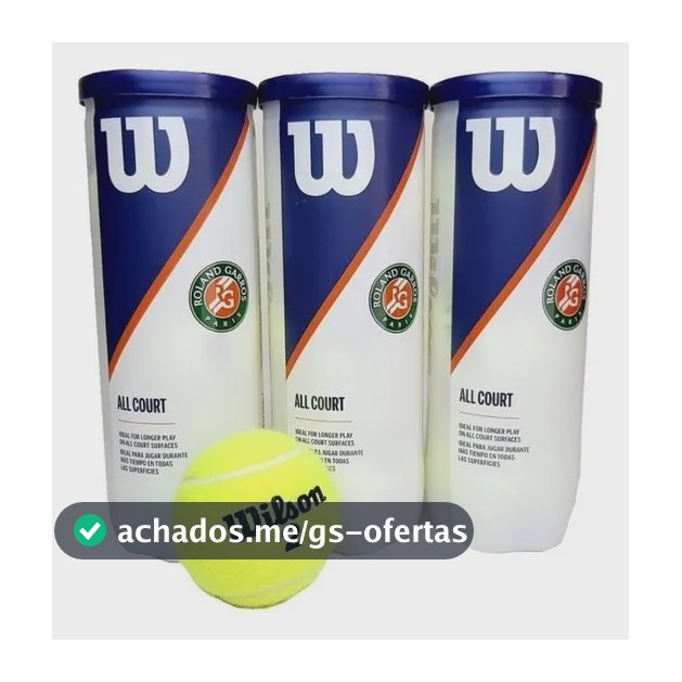 Bola De Tênis Wilson Roland Garros - Pack C/ 3 Tubos Azul-escuro
